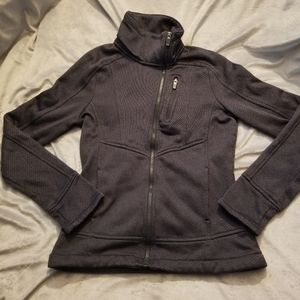 Athleta gray full zip sweatshirt jacket Sz XS
